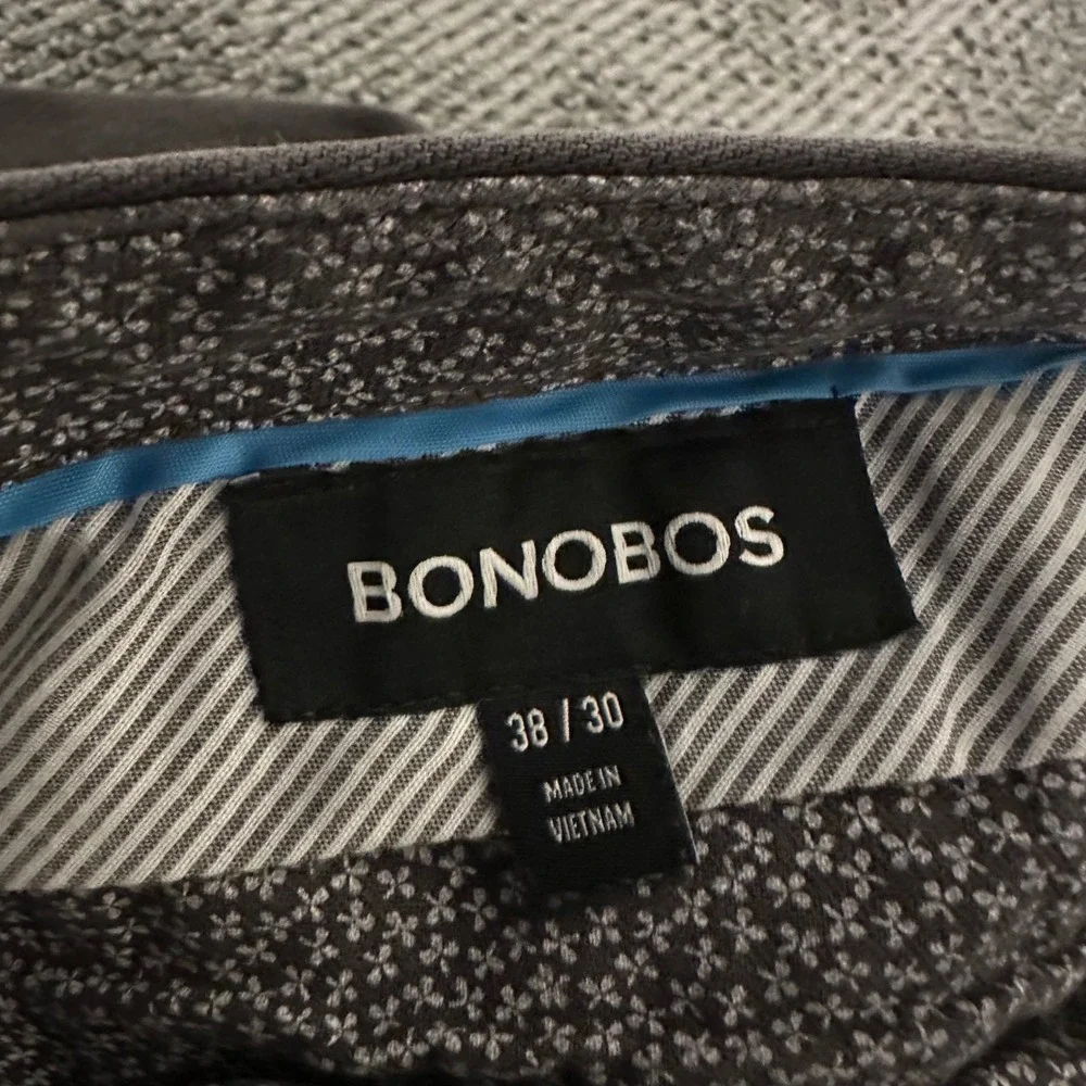 Bonobos Mens Chino Pants 38x30 Brown Flat Front Cotton Trousers Casual Dress